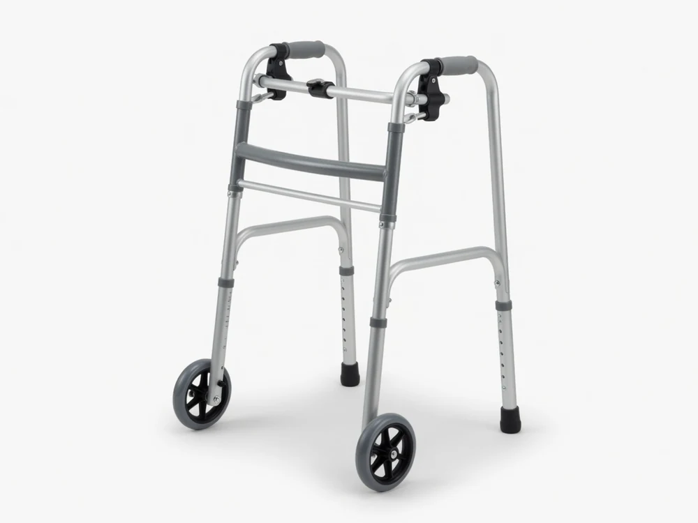 Walking frame often used after hip replacement