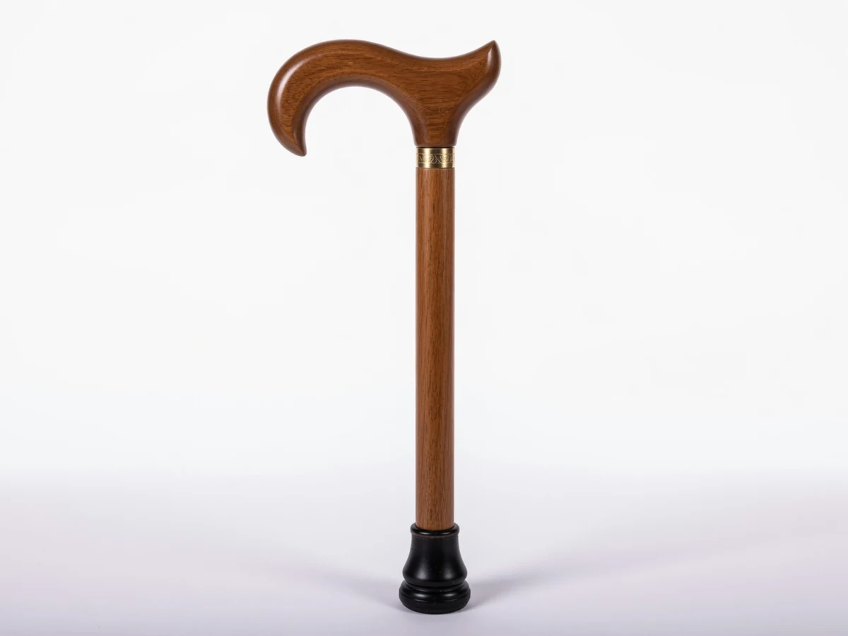 Wooden Derby Walking Stick